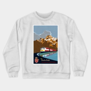 Vintage CP Rail Travel Poster Crewneck Sweatshirt